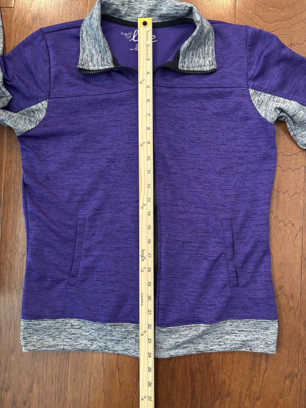 Made For Life Purple Quick-Dri Zip Up Athletic Jacket Women’s Medium Activewear - Picture 13 of 14